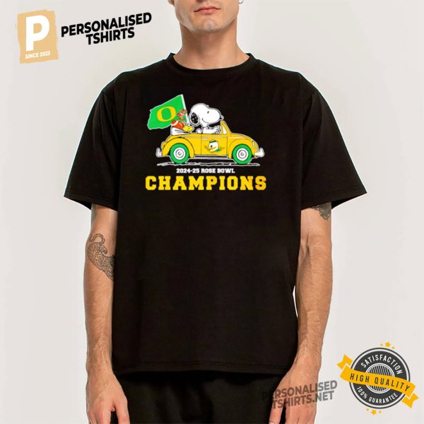 Snoopy x Oregon Ducks Champions Shirt 1