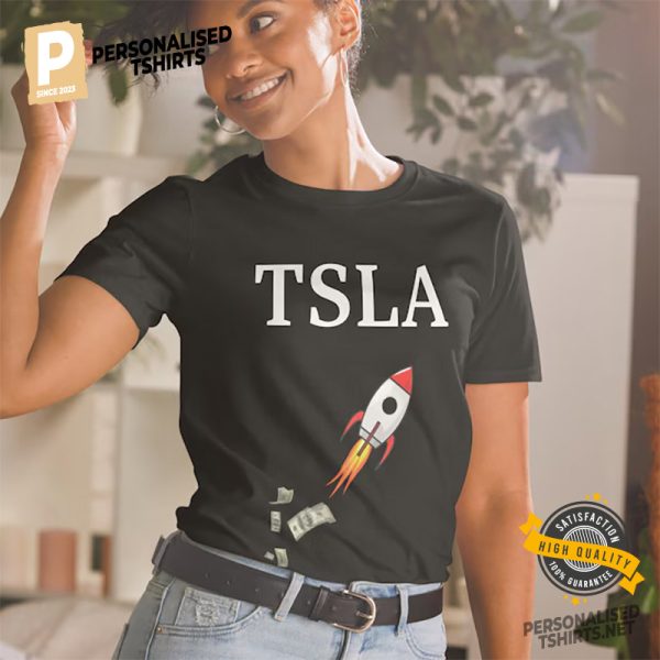 Tesla Motors TSLA Stock Market T shirt