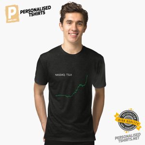 Tesla Stock Price Ticker Graph T Shirt 1