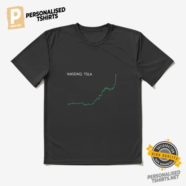 Tesla Stock Price Ticker Graph T Shirt