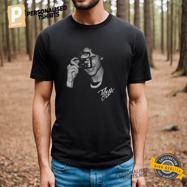 Timothee Chalamet Vintage Portrait Signature Shirt 2