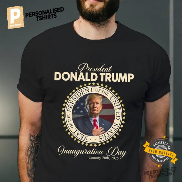 Trump Inauguration Day, President Trump 2025 Celebration T shirt 3