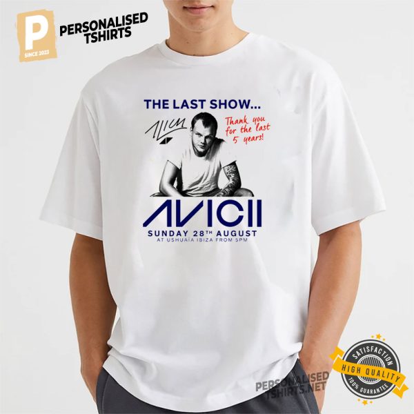 the last show..avicii shirt