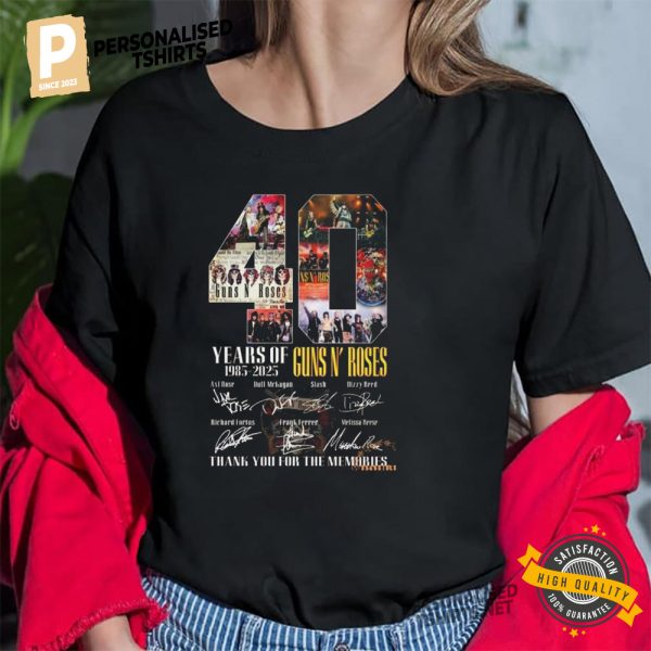 40 Years Of 1985 2025 Guns N’ Roses Shirt