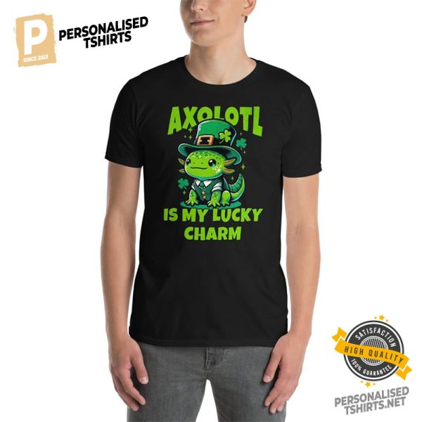 Axolotl Is My Luck Charm St. Patrick's Day T shirt 3