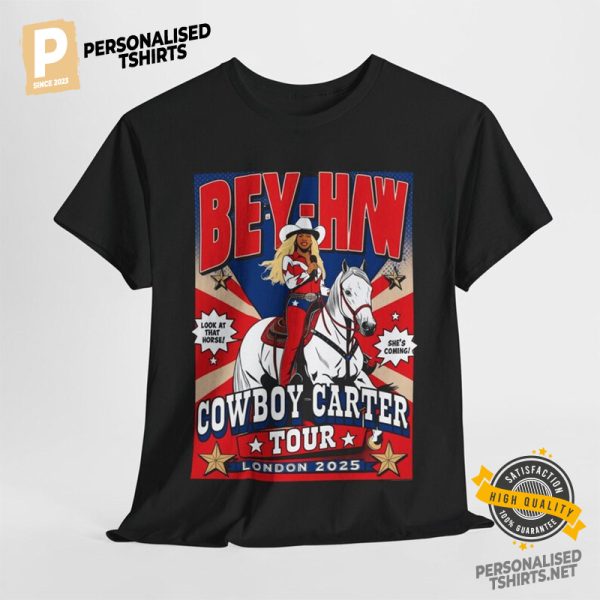 Bey Haw Cowboy Carter Tour London T shirt 1