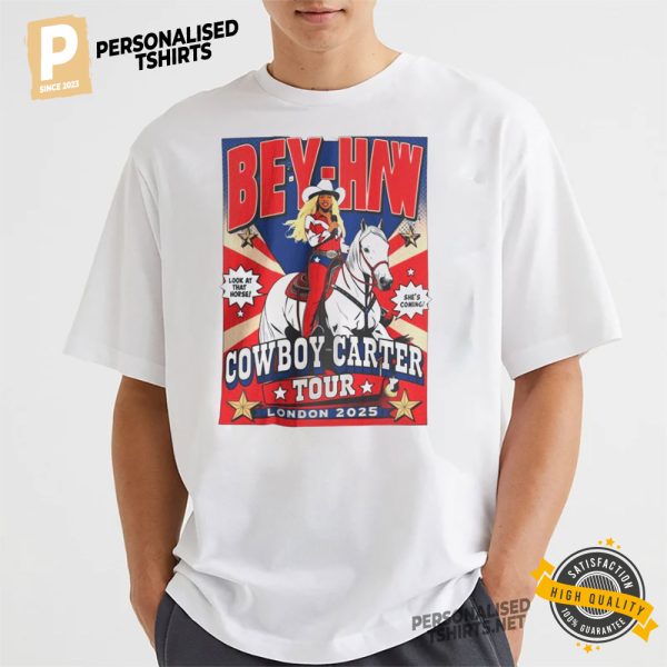 Bey Haw Cowboy Carter Tour London T shirt