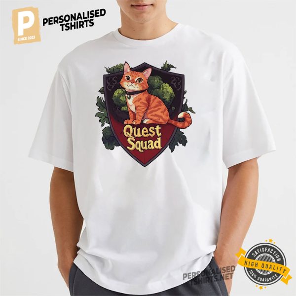 Cat Broccoli Quest Squad Tee 1