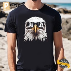 Cool Face Eagles Flying Bird T shirt