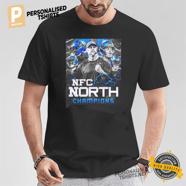 Detroit Lions NFC North Champions Dan Campbell T shirt 1