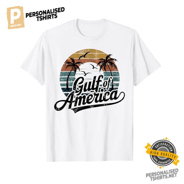 Gulf Of America 2025 Vintage Style Shirt 1