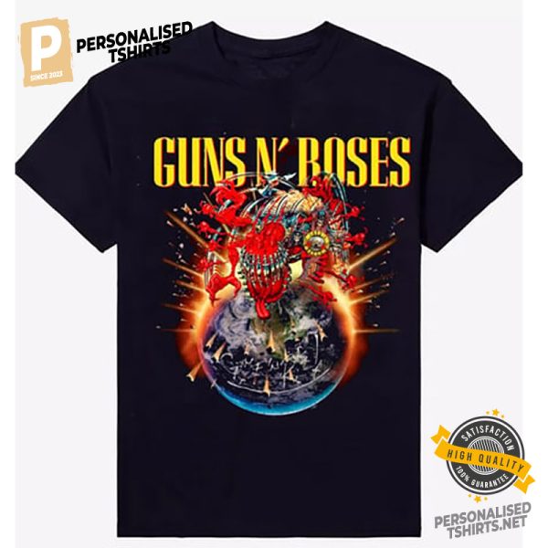 Guns N' Roses European And Middle East Tour 2025 T shirt 1