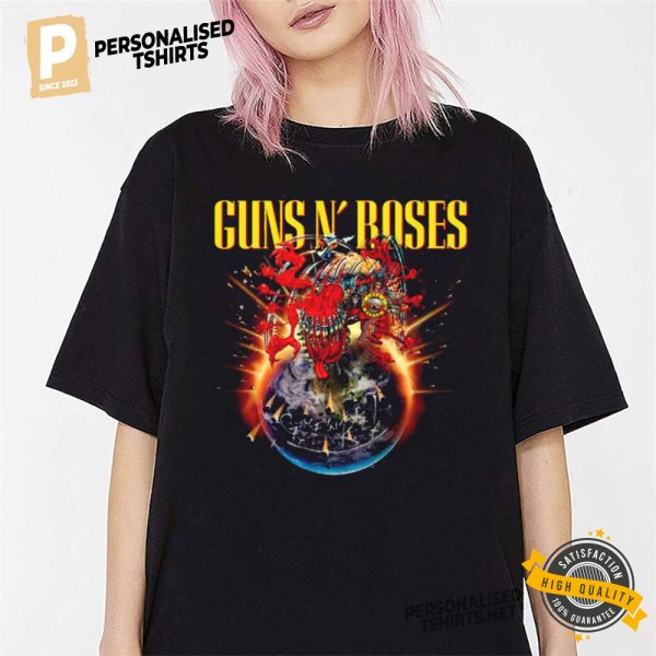 Guns N' Roses European And Middle East Tour 2025 T shirt