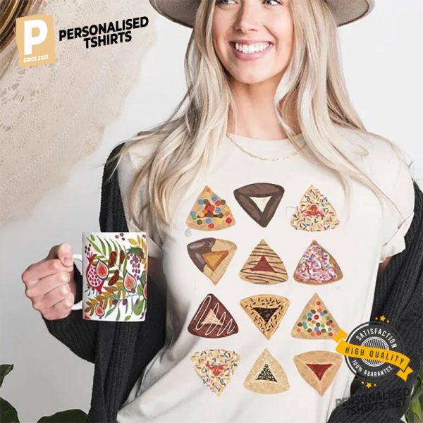 Hamantaschen Purim Stand with Israel Comfort Colors Tee