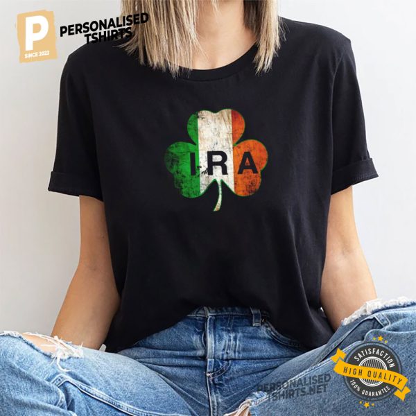 Ira Irish Lucky Shamrock St Patrick's Day T shirt 1