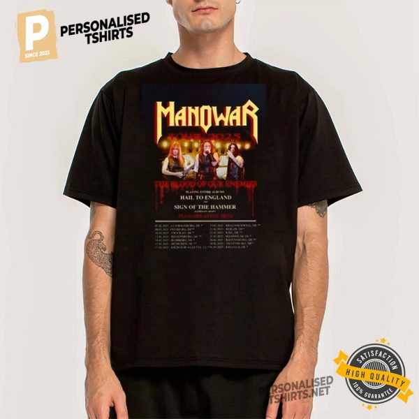 Manowar Tour 2025 Shirt