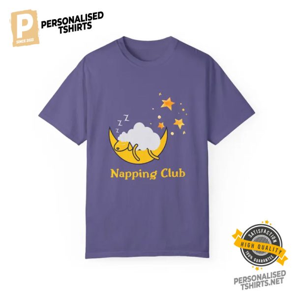 Napping Club Sheep Moon Star Comfort Colors Tee 1