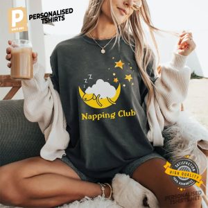 Napping Club Sheep Moon Star Comfort Colors Tee 3