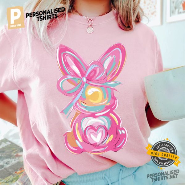 Rabbit Easter Day Comfort Colors Tee 2