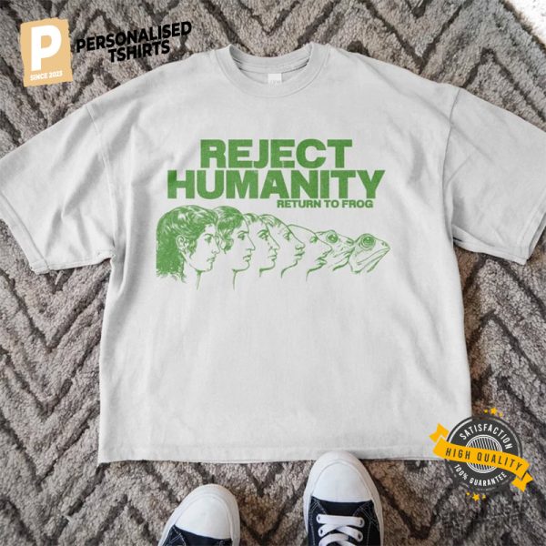 Reject Humanity Funny Frog Shirt 1