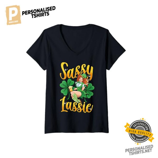 Sassy Lassie leprechauns Girl Happy St. Patrick's Day T shirt 3