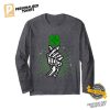 Skeleton Love Hand Sign Shamrock St Patrick's Day Shirt 2