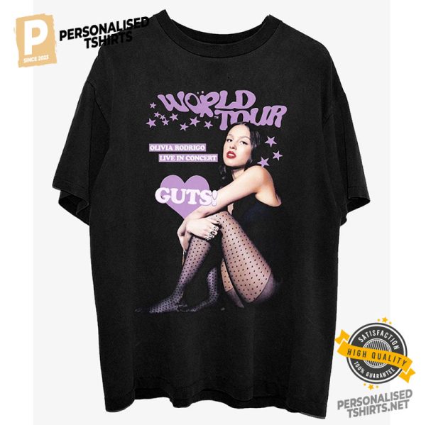 Olivia Rodrigo Guts World Tour T Shirt 1